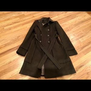 BCBG Max Azria Women’s Wool Coat w/Belt